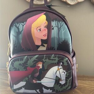 NWT Loungefly Disney Princess Aurora Sleeping Beauty Mini Backpack